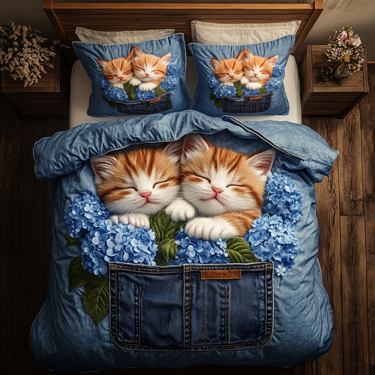 Pocket Kitty XR1201035CL Duvet Cover Set