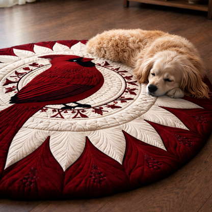 Majestic Cardinal KL2412030CL Quilted Round Mat