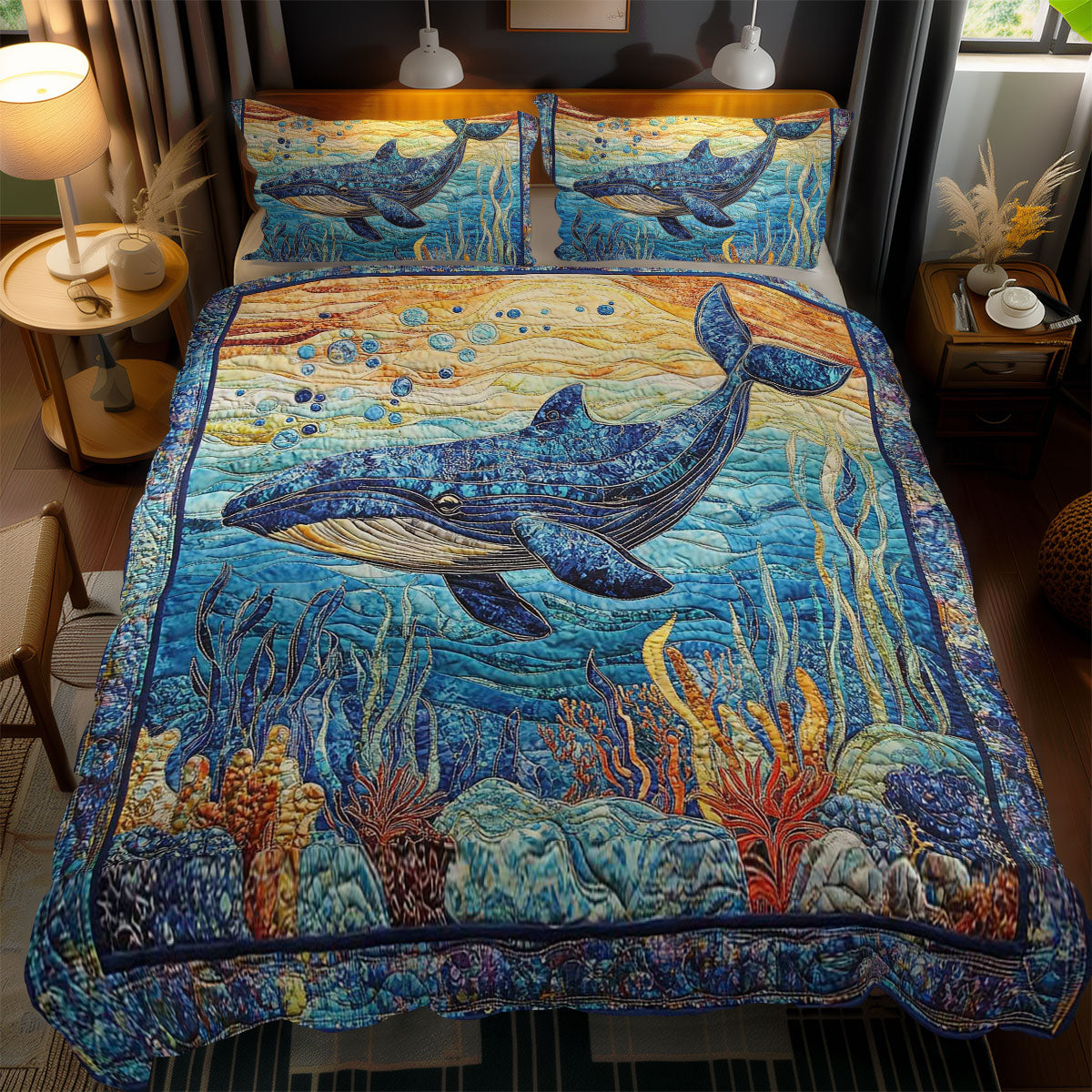 Celestial Whales WN0803079CL Duvet Cover Set