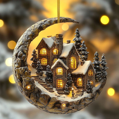 Cozy Winter Village WN2911017CL Christmas Ornament