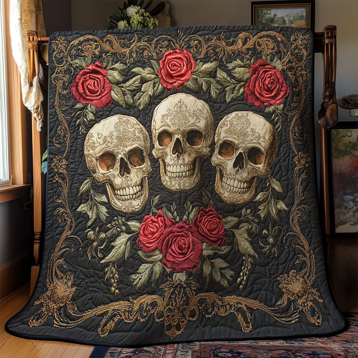 Dark Skull WN0803040CL Quilt