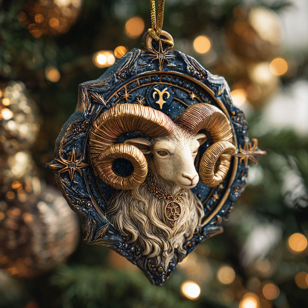 Celestial Ram CP0912093CL Christmas Ornament