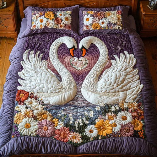 Dreaming Purple Swan WP1401019CL Duvet Cover Set