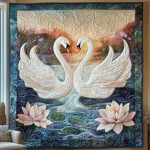 Swan Couple QA1201048CL Quilt
