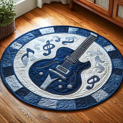 Guitar Vibes WN0407125CL Quilted Round Mat