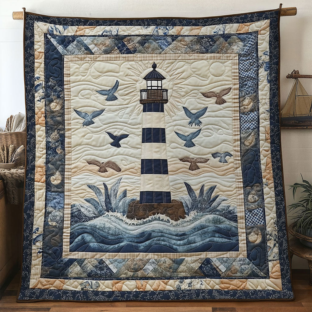 Blue Harbor Lighthouse WN0801009CL Quilt