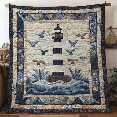 Blue Harbor Lighthouse WN0801009CL Quilt