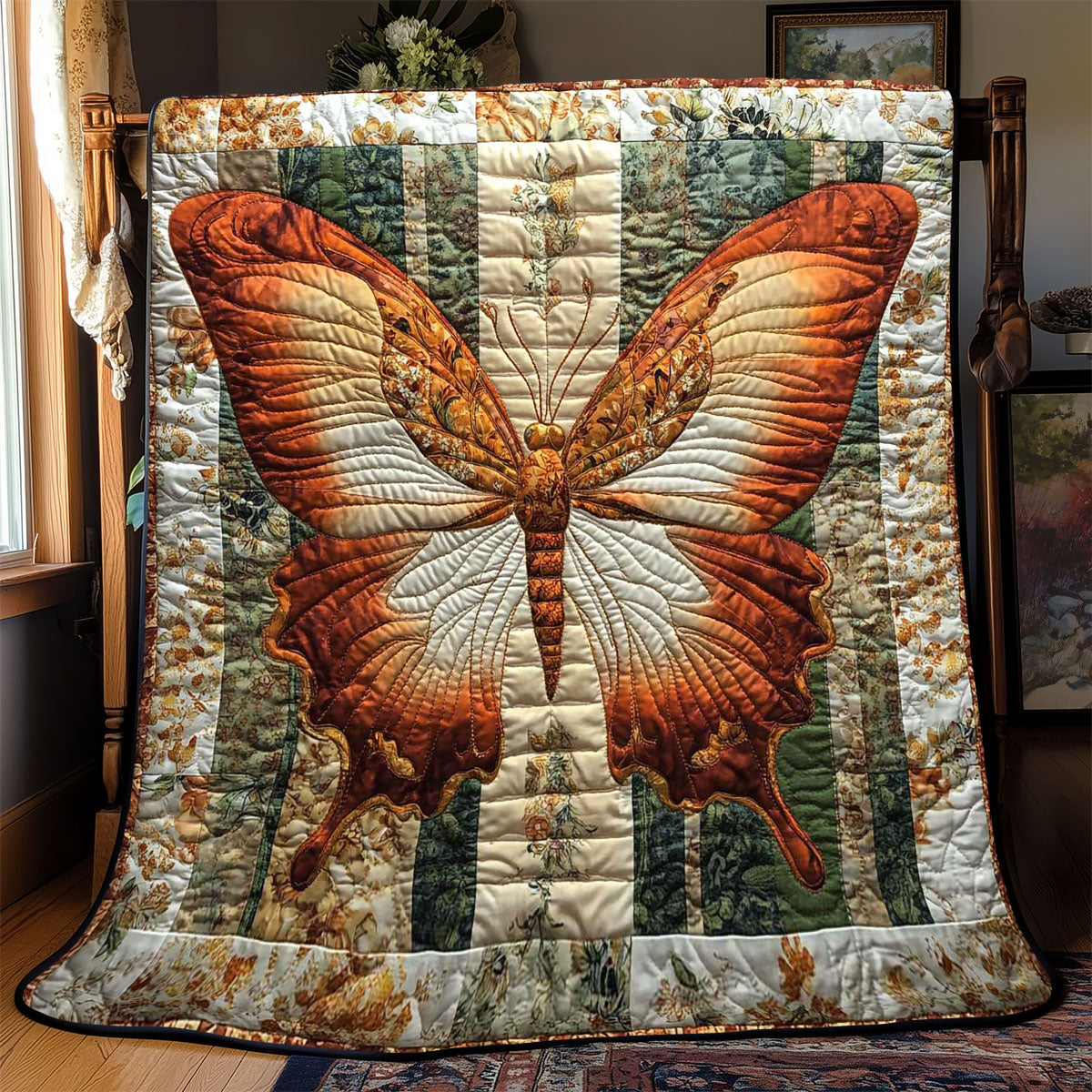 Vintage Monarch Butterfly WP1202019CL Quilt