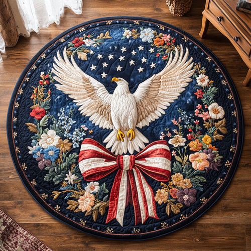 Bald Eagle Freedomcall WN1206018CL Quilted Round Mat