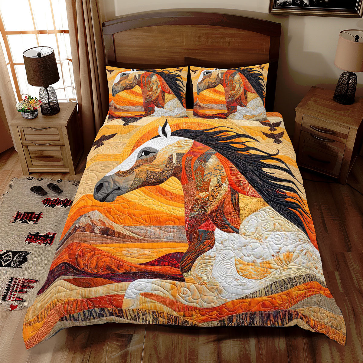 Cowboy Horse WP2001026CL Duvet Cover Set