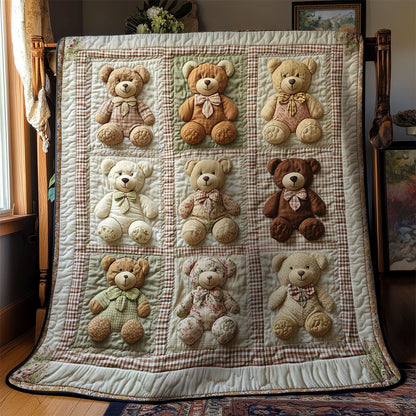 Patchwork Teddy Bear WN1003059CL Quilt