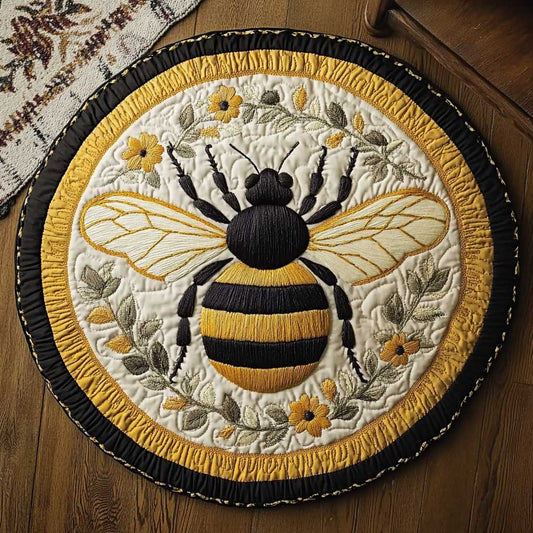 Buzzing Bee WN1903066CL Quilted Round Mat