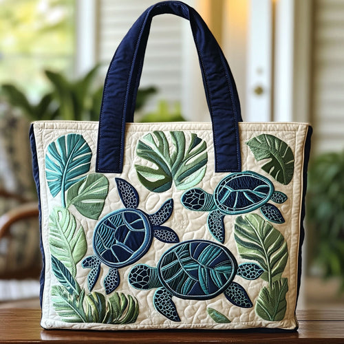 Ocean Turtle Harmony CW2409012CL Quilted Tote Bag
