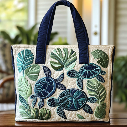 Ocean Turtle Harmony CW2409012CL Quilted Tote Bag