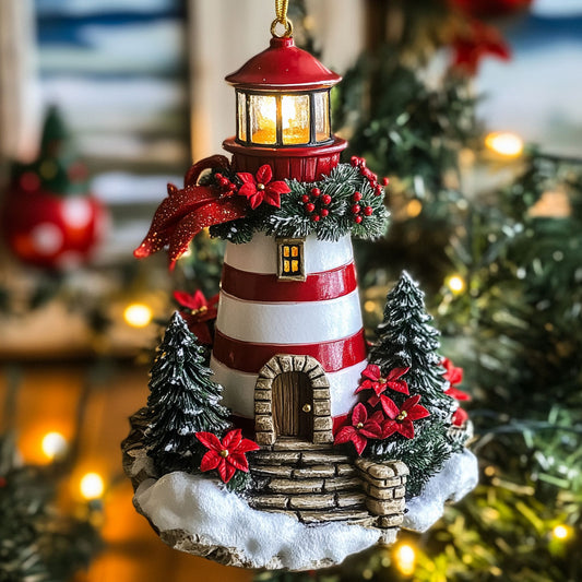 Christmas Lighthouse CW2511005CL Christmas Ornament