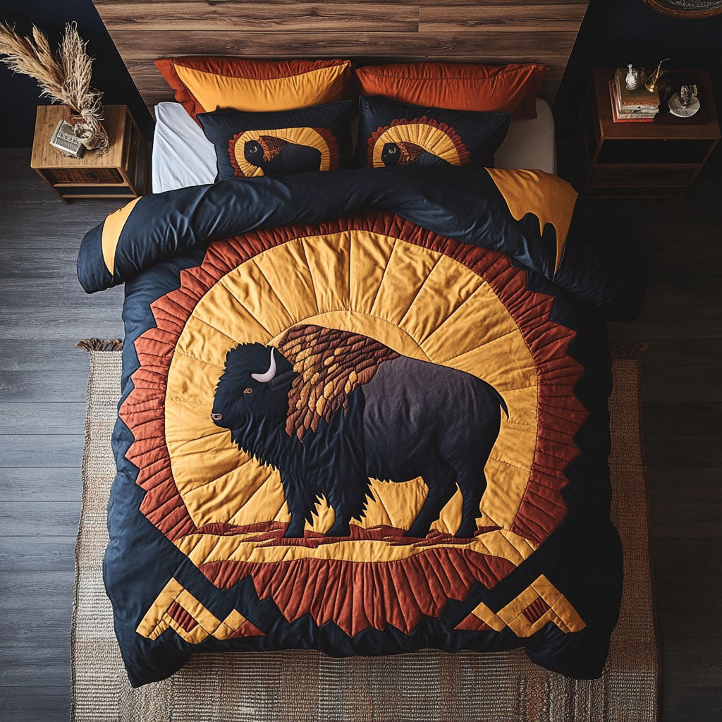 Midnight Star Bison WN0901053CL Duvet Cover Set