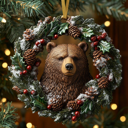 Winter Bear Pine CW2410022CL Christmas Ornament