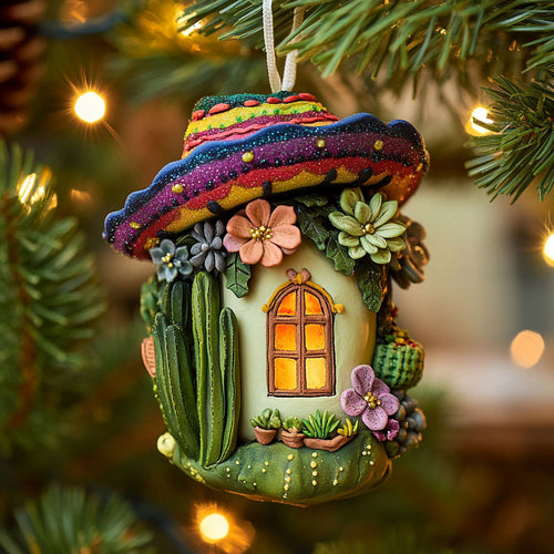 Cactus House Bright Holiday WN1112001CL Christmas Ornament
