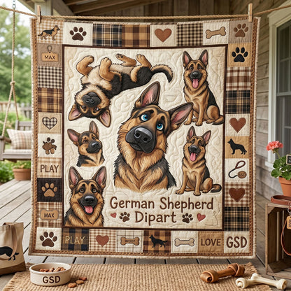 German Shepherd Love WN2705007CL Quilt