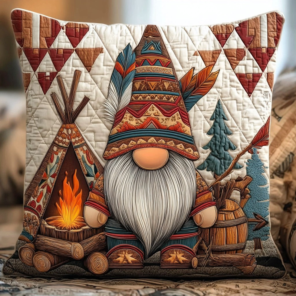 Tribal Wisdom Gnome XR3110017CL Quilt Pillow Case
