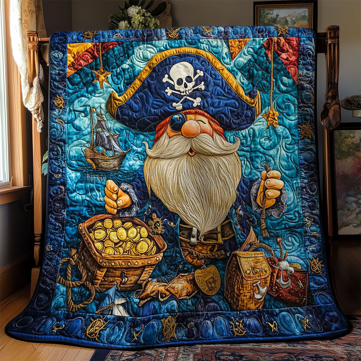 Treasure Hunter Gnome WN0901026CL Quilt