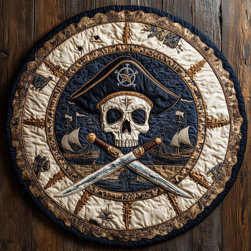 Trickster Skull Parade WN1207081CL Quilted Round Mat