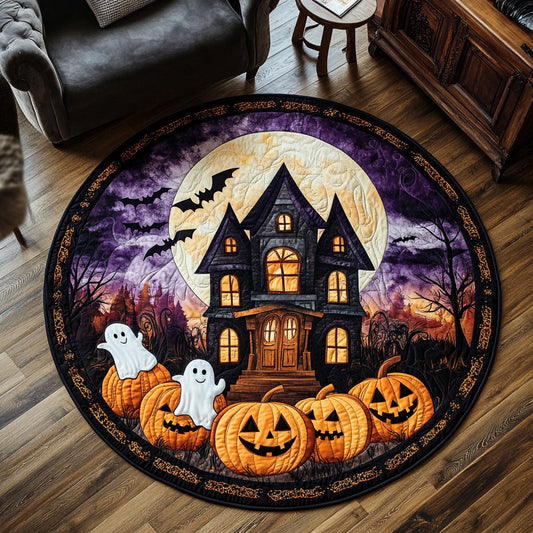 Haunted Moonlight CW0609002CL Quilted Round Mat