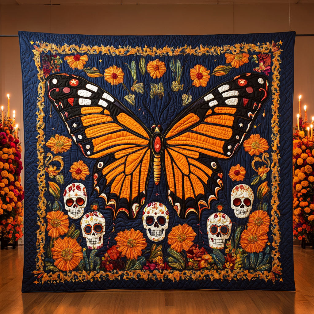 Monarch Calavera CW0910047CL Quilt