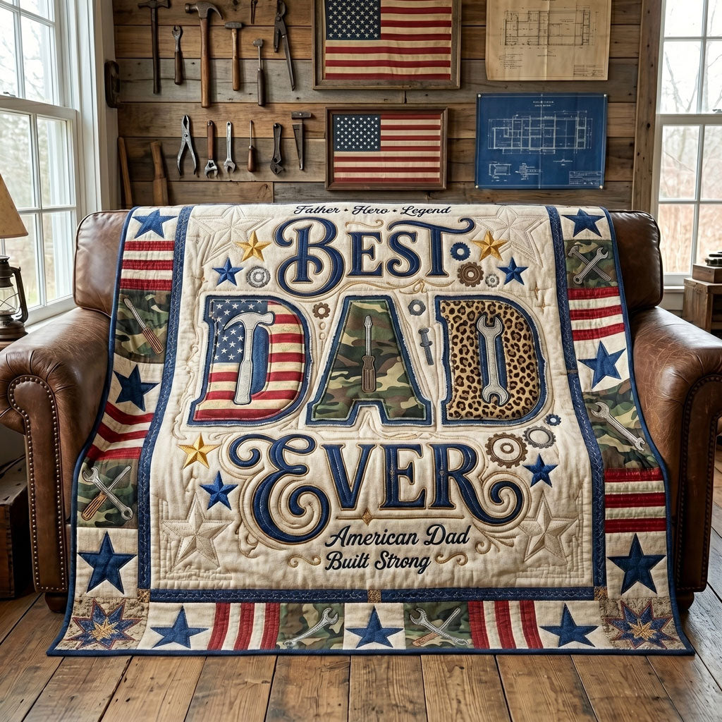 Best Dad Ever WN1106001CL Quilt