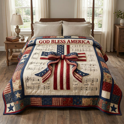 Patriotic Cross And Faith WN1504015CL Quilt
