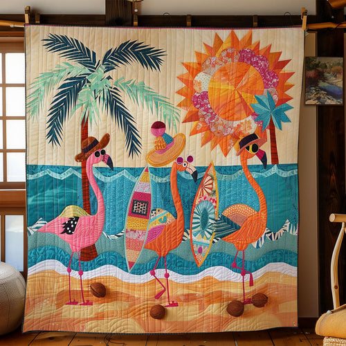 Beachy Flamingo WN2002004CL Quilt