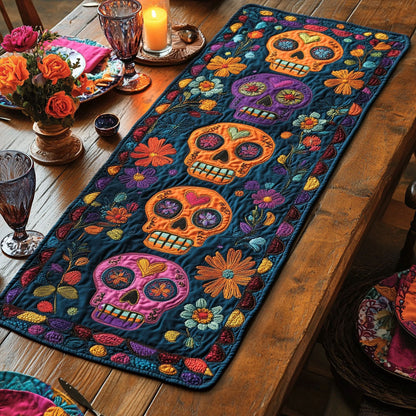 Skull Garden CP1905020CL Quilted Table Runner