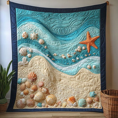 Ocean Seashell CW0701055CL Quilt