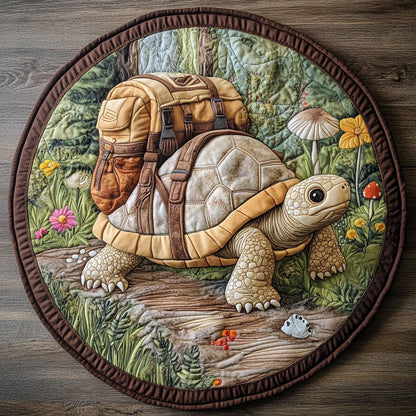 Traveler Turtle CP0406071CL Quilted Round Mat