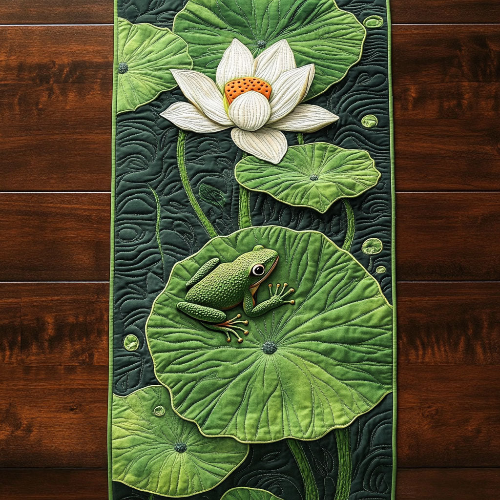 Pond Serenity CP2904020CL Quilted Table Runner
