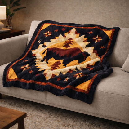 Spirit Bison KL2801005CL Faux Fur Throw Blanket