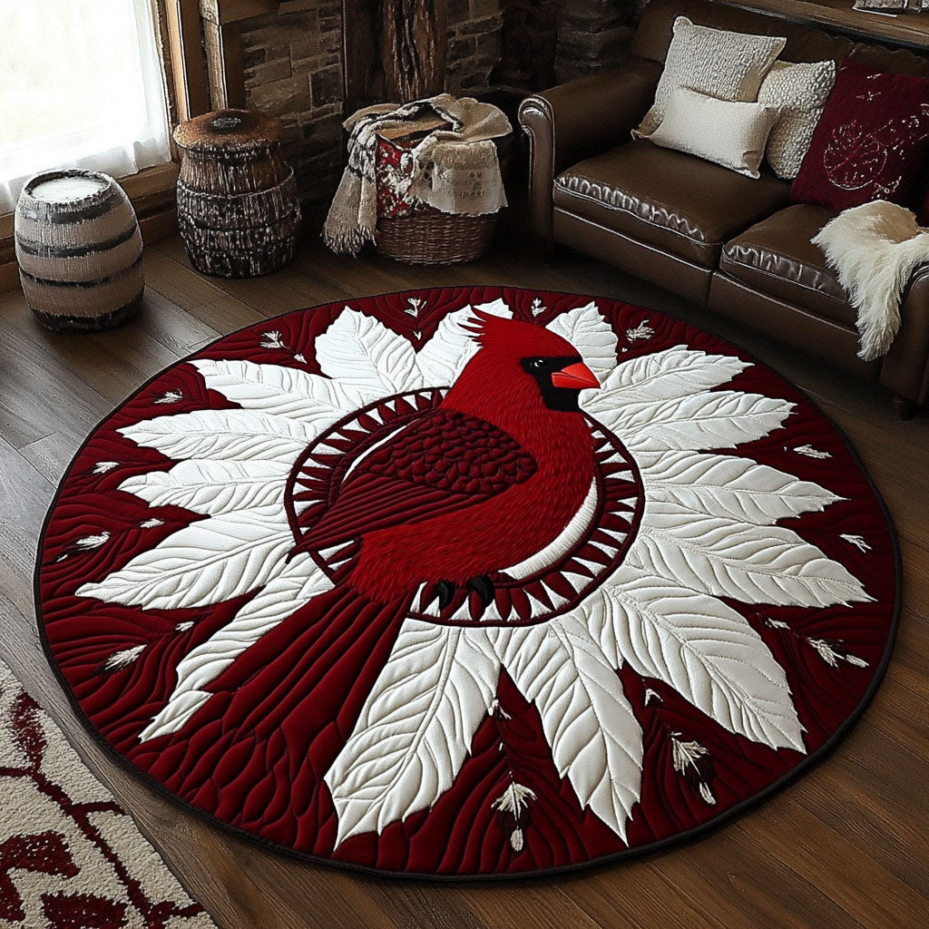 Majestic Cardinal KL2412031CL Quilted Round Mat