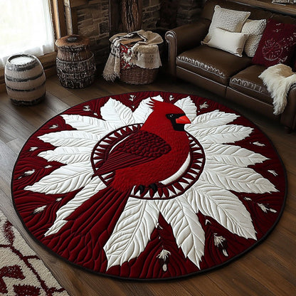 Majestic Cardinal KL2412031CL Quilted Round Mat