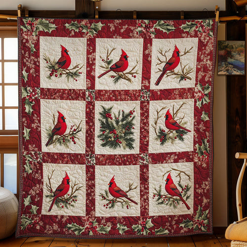 Christmas Cardinal WN2002062CL Quilt