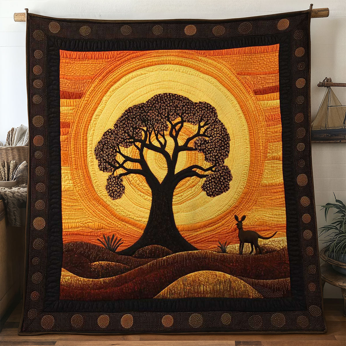 Aboriginal Baobab Path WN1904009CL Quilt