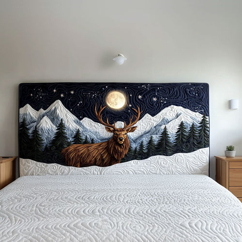 Full Moon Deer QA0601006CL Quilted Headboard Slipcover