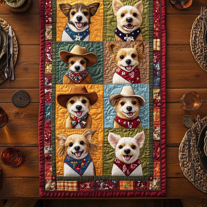 Dog Wrangler WN0807035CL Quilted Table Runner