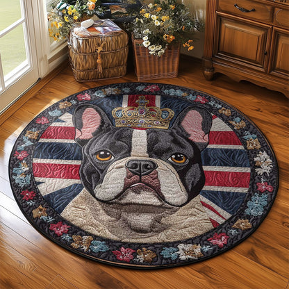French Bulldog Heirloom WN1205039CL Quilted Round Mat