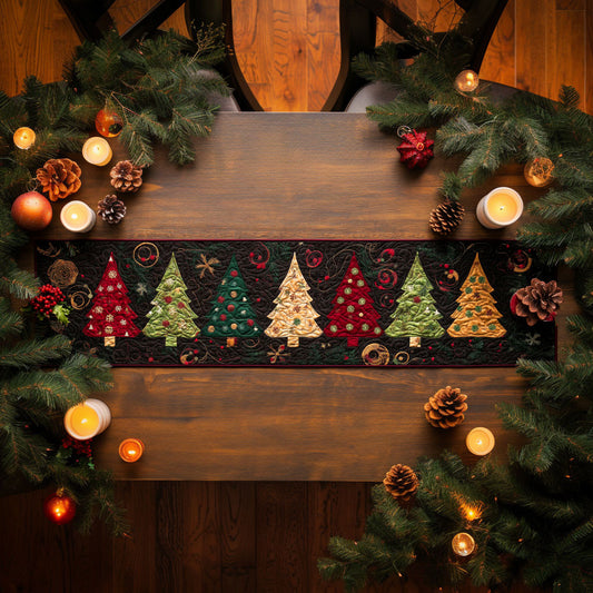 Christmas Tree Radiance WN0707029CL Quilted Table Runner