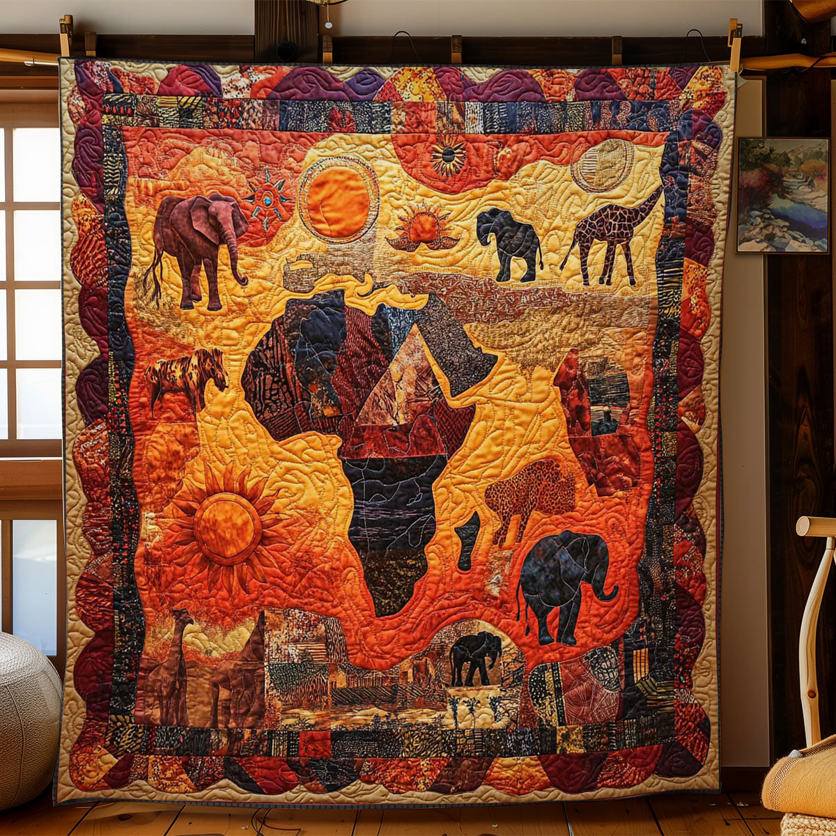 Sunset African Safari WN1103010CL Quilt