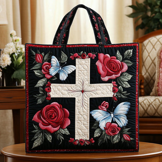 Butterfly Cross Garden KL2711014CL Quilted Tote Bag