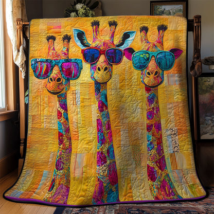 Groovy Funny Giraffes WN1103020CL Quilt