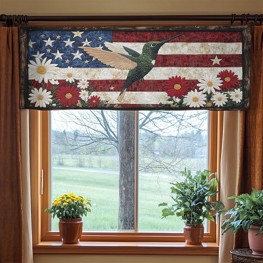 Hummingbird Grace WN1306034CL Quilted Valance
