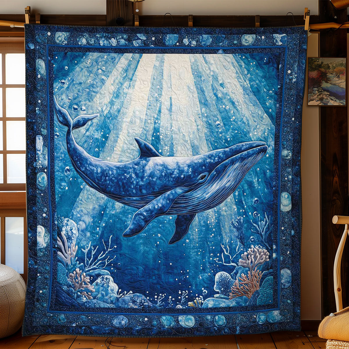 Dreamy Whales WN0803059CL Quilt