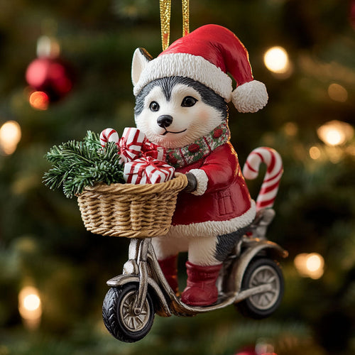 Winter Husky CP2411130CL Christmas Ornament